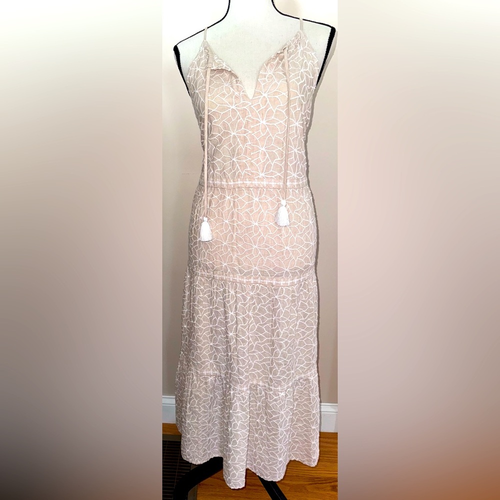 Vineyard Vines Day Lily Trapeze Tiered Midi Dress